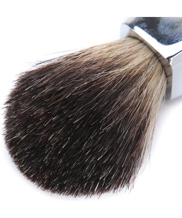 Professional Men's Shaving Brush - Portable Stainless Steel Handle for Home & Salon Use | Best Travel Razor Brush - Buy Online on GoSupps.com