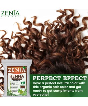 Zenia 100% Pure Natural Henna Powder 454g (1 lb) | Orange-Red Hair Color | Triple Sifted from Rajasthan - Buy Online on GoSupps.com