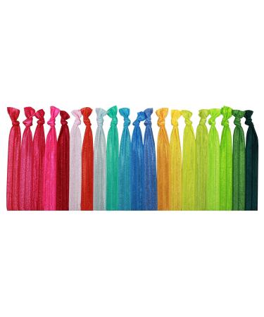Syleia Hand Knotted Hair Ties (20 Pack) - Wildflowers Colors | Stylish and Durable Hair Accessories - Buy Online on GoSupps.com