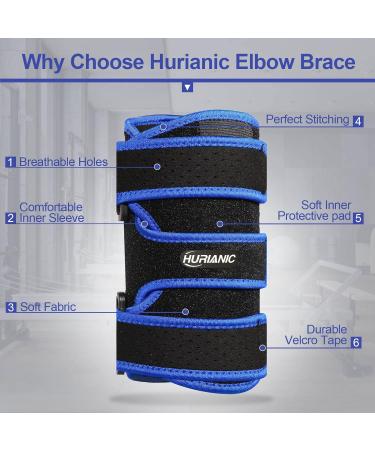 Adjustable Elbow Brace for Tendonitis & Tennis Elbow Relief Ulnar Nerve Support Night Sleep Fit for Men & Women - Buy Online on GoSupps.com