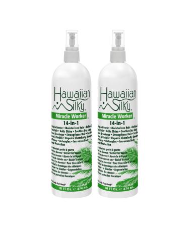 Hawaiian Silky 14-in-1 Miracle Worker 16 oz  Keratin Leave-In Conditioner