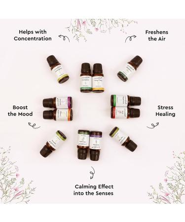 Fresh & Floral Fragrance Oil Set - 12x180ml for Home Aromatherapy Diffusers Candles & Soaps | Best International Shipping - Buy Online on GoSupps.com