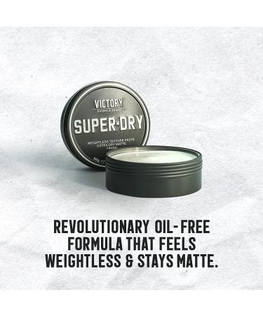 Victory Barber & Brand Super-Dry Matte Hair Paste for Men | Made in USA | Oil-Free Texture Paste for Effortlessly Cool Look - Buy Online on GoSupps.com