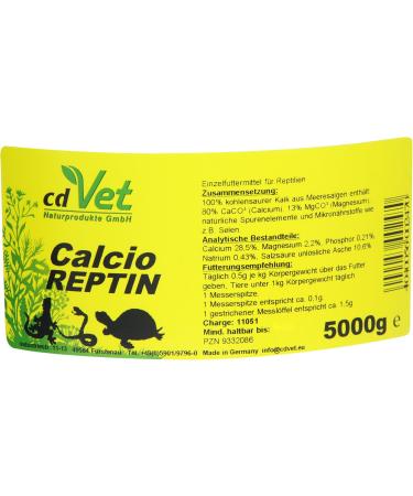 Buy Calcioreptin 5kg - Premium Calcium Supplement for Optimal Health | International Shipping Available - Buy Online on GoSupps.com