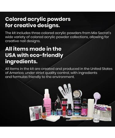 Mia Secret Professional Acrylic Nail Kit for Beginners - Complete Nail Kit with Everything Included - Buy Online on GoSupps.com