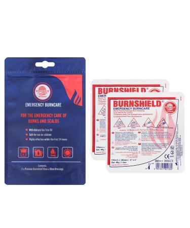 Burnshield Burn Kit 10 x 10 cm Blue for medicinal tea tree oil