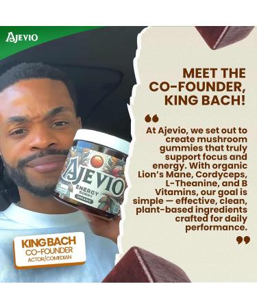 Energy & Focus Gummies Organic Lion s Mane and Cordyceps Mushrooms Plant-Based Caffeine L-Theanine & B Vitamins Nootropic for Stamina Attention & Cognitive Support Cherry 60 Ct (30 Day Supply) - Buy Online on GoSupps.com