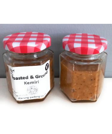 Roasted Kemiri/Candlenut Paste-60 Gram (Pack of 2) - Vegetarian & Halal