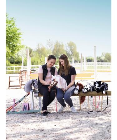 Panduro Hobby Horse Accesory | Heart decorated Martingale with Neck Strap | Accessories for Stick Horses | Black - Buy Online on GoSupps.com