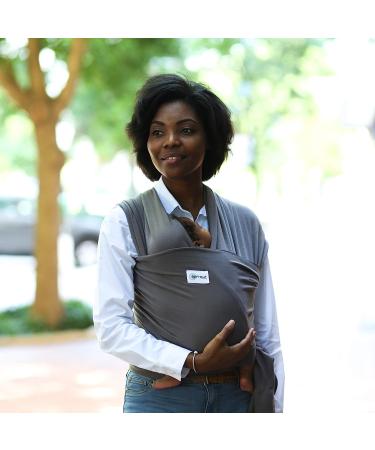 Sleepy Wrap Baby Carrier - Ergonomic Hands-Free Stretchy Wrap for Newborns to Toddlers - Lightweight Sling for Babies 7-35 lbs (Dark Grey) - Buy Online on GoSupps.com