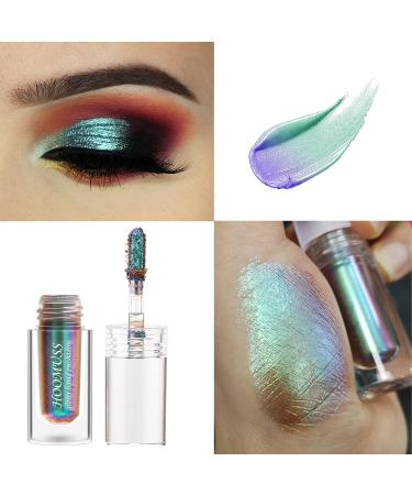 Hoomuss Glitter Liquid Eyeshadow Set - Chameleon Metallic Eyeshadows in 3 Holographic Colors - Long Lasting & Highly Pigmented - Quick-Drying Formula - Buy Online on GoSupps.com