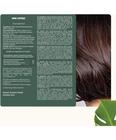 MSM 60 comprim s | Pr parations MSM | Poudre de la plus haute qualit | 500 mg par capsule - Buy Online on GoSupps.com