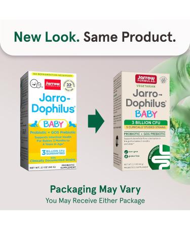 Jarrow Formulas Jarro-Dophilus Baby + GOS â€“ 2.1 Oz Powder for Infant Intestinal Health | 60 Servings (3 Months - 4 Years) - Buy Online on GoSupps.com