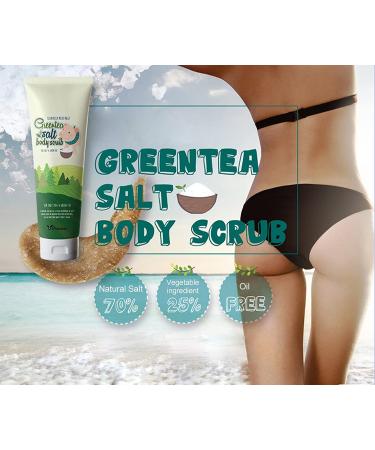 Elizavecca Milky Piggy Green Tea Salt Body Scrub 10.58 oz - Exfoliating & Nourishing Skincare - Buy Online on GoSupps.com