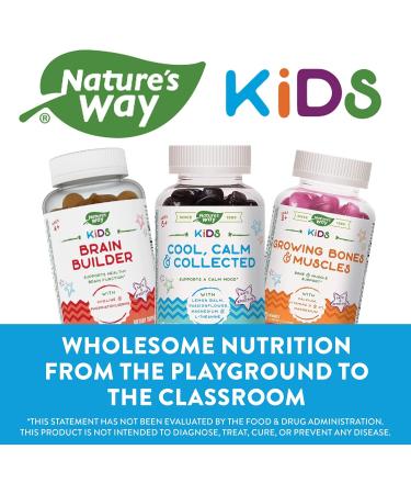 Natureâ€™s Way Kids Cool Calm & Collected Gummies - Grape Flavor, Ages 8+, 40 Count - Buy Online on GoSupps.com