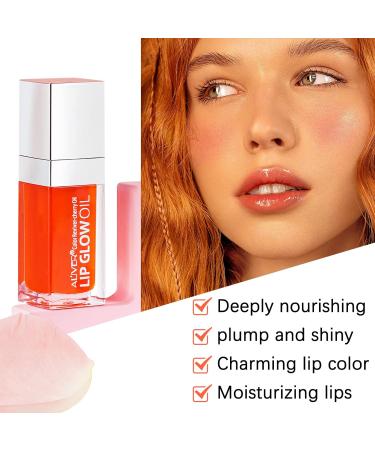SBHEANGBA Moisturizing Lip Oil No-Sticky Lip Gloss Tinted Lip Balm Lip Care Long Lasting Clear Liquid Lipsticks Plump Lip Glow Oil For Dry Lip's Moisturizing Hydrating And Nourishing 01# Raspberry - Buy Online on GoSupps.com