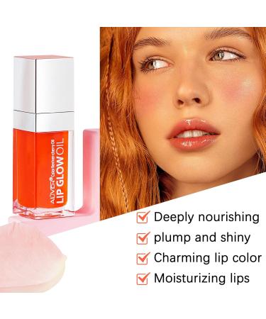 AIQIUSHA Lip Oil | Tinted Plumping & Hydrating Gloss | Long Lasting Color Reviver (Raspberry) - Nourishing Non-Sticky Formula for Luscious Lips - Buy Online on GoSupps.com