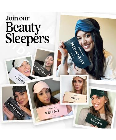 Pure Silk Sleep Mask - 100% Mulberry Silk Eye Mask for Travel | Light Blocking Eye Covers for Men & Women - Midnight Navy - Buy Online on GoSupps.com