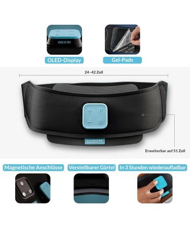 Slendertone ABS8 Unisex Toning Belt One Size Black | Effective ABS Workout for All Body Types | Ship Internationally - Buy Online on GoSupps.com
