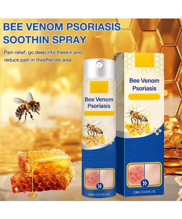 cuoct 2 PCS PsoriaHeal Bee Venom Psoriasis Treatment Spray, Psoriasis Relief Spray, Bee Venom Psoriasis Spray, Pure Natural Bee Venom Repair Spray, Bee Venom for All Skin Types - Buy Online on GoSupps.com