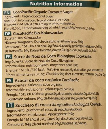 CocoPacific Organic Coconut Sugar 2kg | Unrefined Natural Sweetener | Low Glycaemic Index | 100% Pure & Non-GMO - Buy Online on GoSupps.com