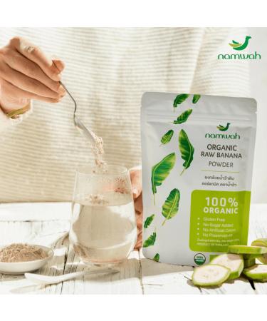 namwah Green Banana Resistant Starch Powder Organic | Superfood Prebiotic Fiber High Fiber Superfoods Flour Alternative No Sugar Plant Based and Keto Friendly (Green Banana Powder) - Buy Online on GoSupps.com