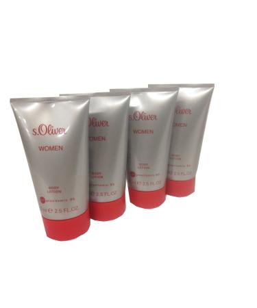 S. Oliver Woman Body Lotion with Provitamin B5 4 x 75 ml travel size