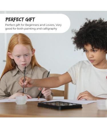 3 Pieces Traditional Chinese Calligraphy Brush Set for Beginner Watercolor Painting - Sumi Drawing Pens in 3 Sizes - Buy Online on GoSupps.com