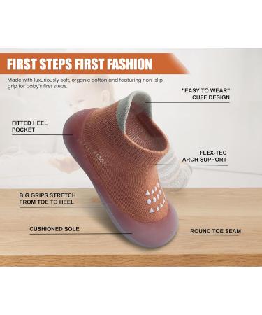 Dookeh Baby Shoes Non Slip Soft Sole Sneakers 9-12 Months (A3 Cherry) - Toddler First Walking Shoes for Boys and Girls - Buy Online on GoSupps.com
