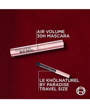  L'Oreal Paris L'Oreal Paris Big Deal Black Mascara Mini Eye Pencil Black Paradise Le Khol and Elegant Champagne Velvet Pouch - Buy Online on GoSupps.com