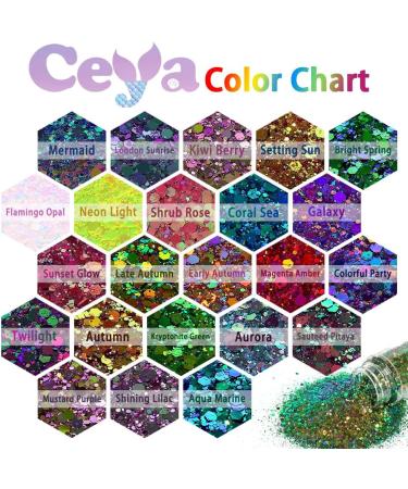 Ceya Chameleon Chunky Glitter 2.8oz/ 80g - Mermaid Color Shift Craft Glitter Powder - Iridescent Flakes for Epoxy Resin, Nail, Tumbler, Slime, Phone Case, Party Decor - Jewelry Making - Buy Online on GoSupps.com