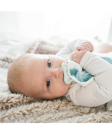 Dr. Brown's Lovey Blanket with Beaded Ring Teether and HappyPaci Silicone Pacifier in Green - Shop Now - Buy Online on GoSupps.com