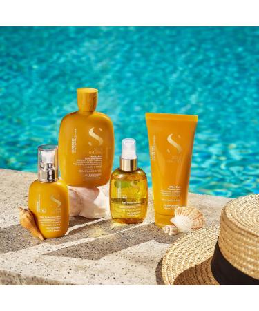 Alfaparf Milano Semi di Lino Sunshine After-Sun Hair Treatment - Vegan Restorative Care for Sun Chlorine and Salt Stressed Hair - Nourishing Detangling Adds Softness & Shine - Buy Online on GoSupps.com