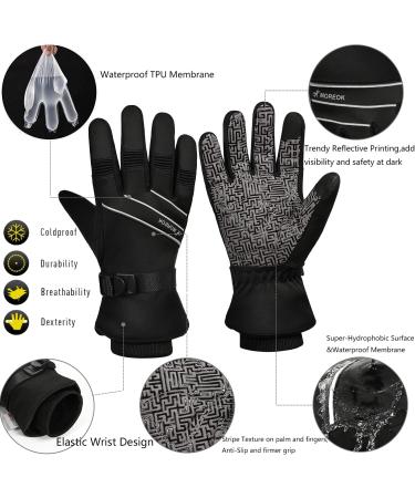 Buy Bikingmoreok Winter Gloves -30 F | Waterproof Touchscreen Ski Gloves for Men | Windproof Cycling & Motorcycling Gear - Buy Online on GoSupps.com