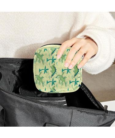 Womens Bonds Dinosaur Palm Pattern Portable Period Kit - Stylish Storage Pocket Bag for Females | Perfect Travel Accessory - Buy Online on GoSupps.com