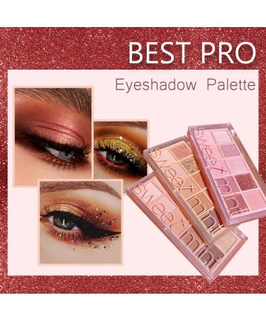10 Colors Matte Nude Shimmer Eye Makeup Palette with Double Head Brush - High Pigmented, Long Lasting and Blendable Neutral Eye Palette - Buy Online on GoSupps.com