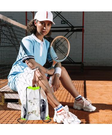 WDFCN 2-Piece Transparent Cordelabinet Bags - Versatile Turn Bag & Sports Backpack for School Gym Travel & Beach - Green - Buy Online on GoSupps.com