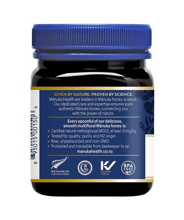 Manuka Health MGO 30+ Raw Manuka Honey 100% Pure New Zealand 8.8 oz Non-GMO - Buy Online on GoSupps.com