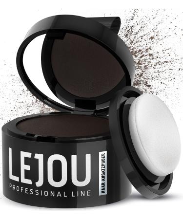 LEJOU hair powder dark brown for women and men - instant effect - conceal hair beard and roots - makeup powder 4 g - Buy Online on GoSupps.com