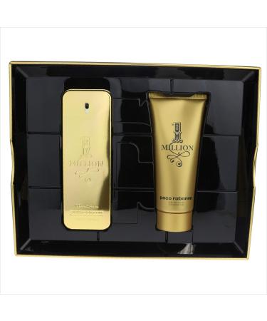 Paco Rabanne One Million For Men 2 Piece Set Tin Box (3.4 Oz Eau De Toilette Spray + 3.4 Oz Shower Gel) 3.4 Ounce (Pack of 1)