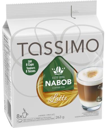 Tassimo Nabob Latte Coffee Single Serve T-Discs 263g (5 Boxes of 8 T-Discs) & Chai Tea Latte Single Serve T-Discs 180g Coffee+ Chai Tea Latt - Buy Online on GoSupps.com