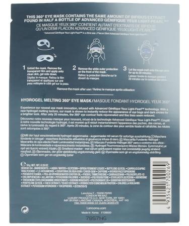 Shop Lanc me Advanced G nifique Yeux Hydrogel Melting Mask - Anti-Aging Eye Treatment 100g | International Shipping Available - Buy Online on GoSupps.com