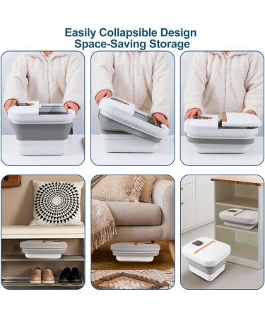 UNIFULL Collapsible Foot Spa Bath with Heat Motorized Massager Touch Screen Foot Pedicure Kit Temperature Control Pedicure Foot Spa Foot Bath - Buy Online on GoSupps.com