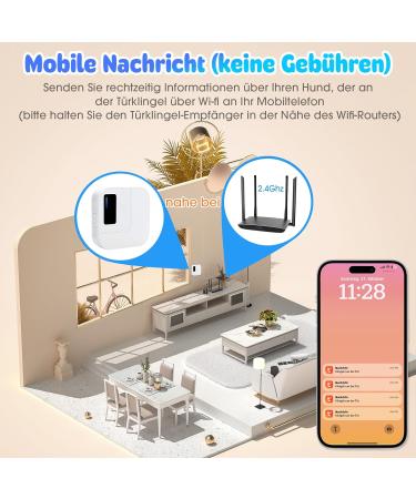Daytee Daytech Katzlingel Dog Door Bell WiFi Smart Litter Bell for Pets | Waterproof Touch Doorbell for Training & Communication - International Shipping - Buy Online on GoSupps.com