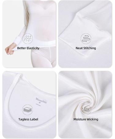 Viamulion Women's Silk Thermal Underwear Pants - White, X-Large - Buy Online on GoSupps.com