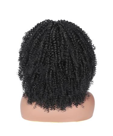 Buy Porsmeer 14 Curly Afro Wig for Women - Full Kinky Curly Bob with Volume & Ponytail - Perfect Artificial Hair Wig for Black Women - Buy Online on GoSupps.com