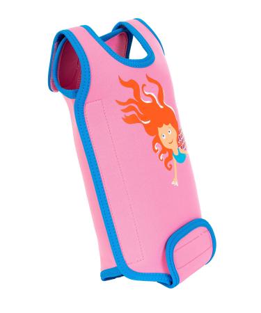Konfidence Babywarma Baby Wetsuit Girls - Lay Flat Wrap Around 2mm Thick Neoprene Baby Swimming Costume. 50+ UV Protection 6-12 Months Mia