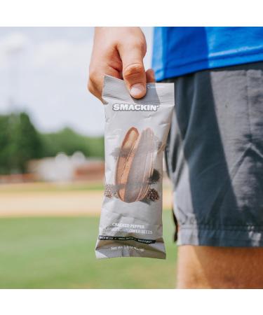 SMACKIN' Sunflower Seeds | Roasted Jumbo Sunflower Seeds | 54 Bag Seed Bucket | 1.5 Ounce Flavored Sunflower Seeds | Small-Batch American Made Sunflower Seeds (Cracked Pepper) - Buy Online on GoSupps.com