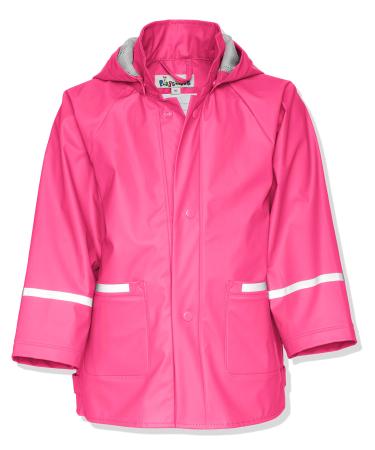 Playshoes Unisex Kid's Regenjacke Wind and Waterproof Raincoat Rainwear 80 pink