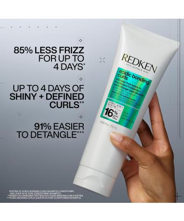 Redken Acidic Bonding Curls Leave-In Treatment - Heat Protectant for Curly & Coily Hair | Silicone-Free Detangles Conditions & Repairs | Ideal for Damaged Curls - Buy Online on GoSupps.com